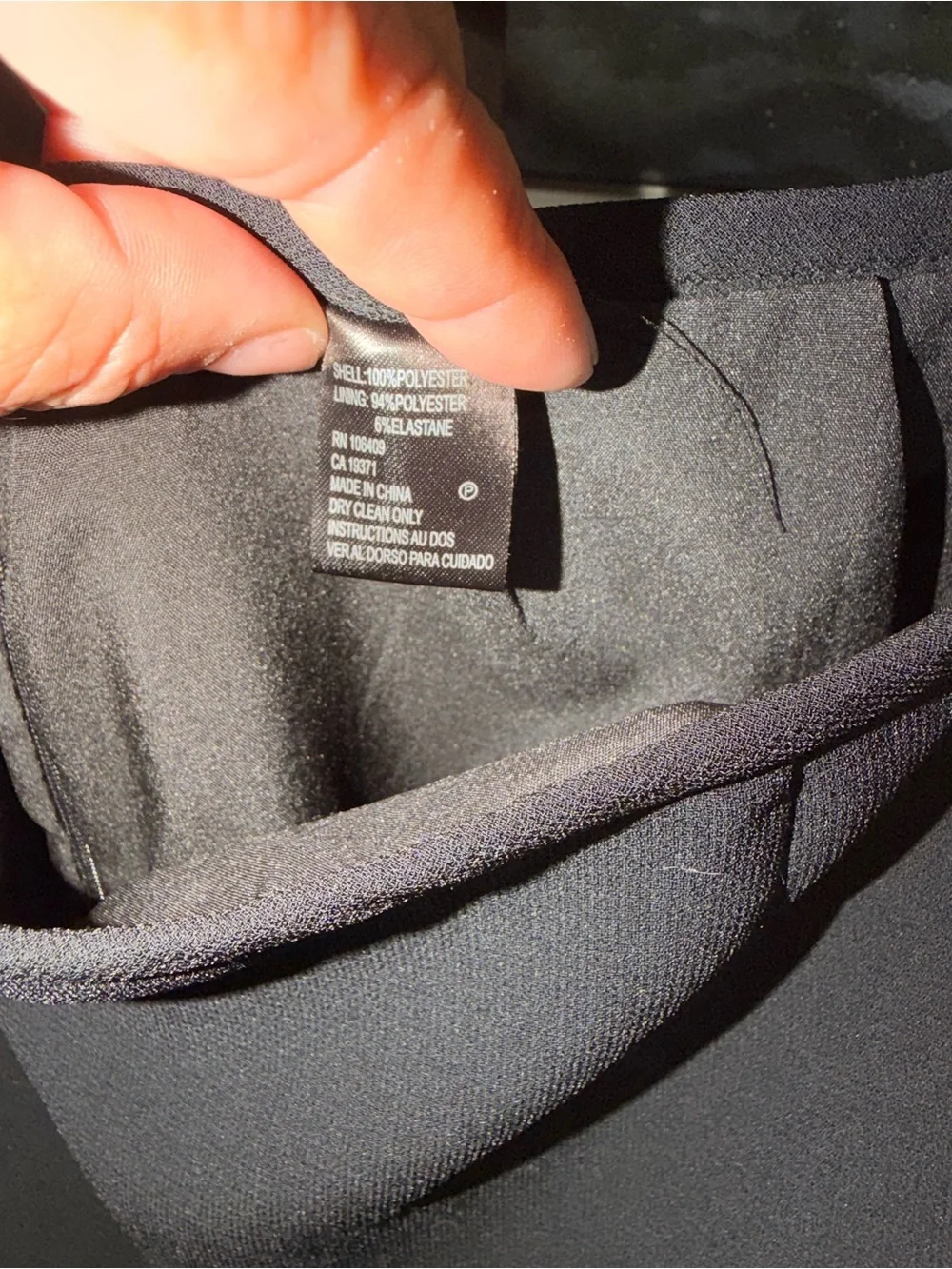 Tahari sleek black
